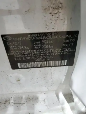 2018 HYUNDAI ELANTRA SE  