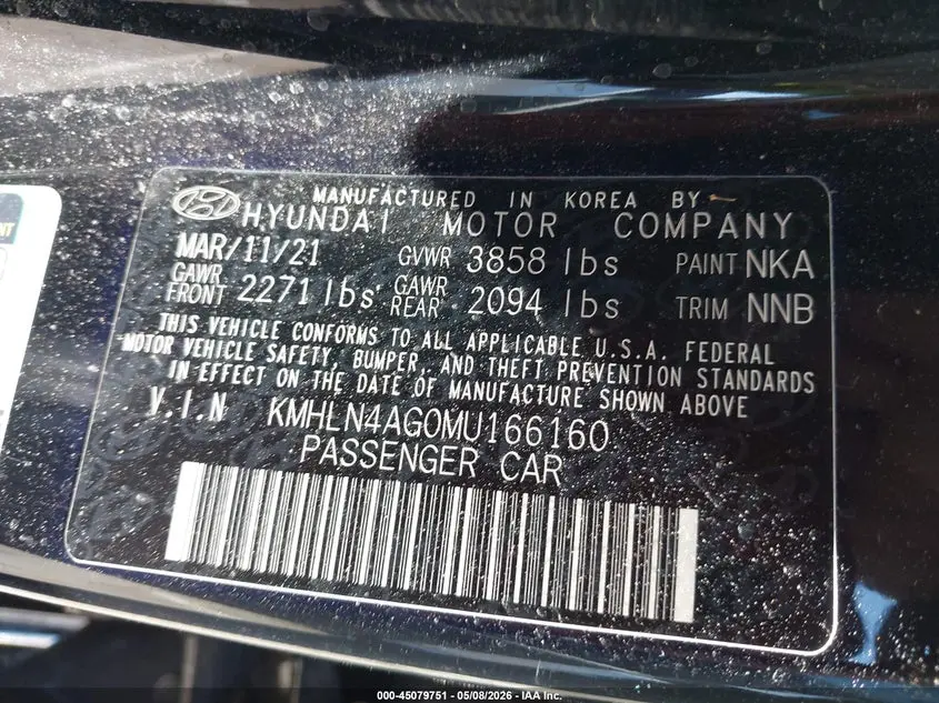 2021 HYUNDAI ELANTRA SEL