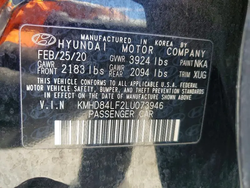 2020 HYUNDAI ELANTRA VALUE EDITION  