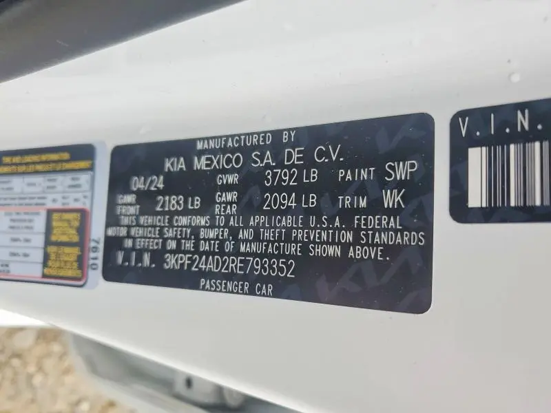 2024 KIA FORTE LX  