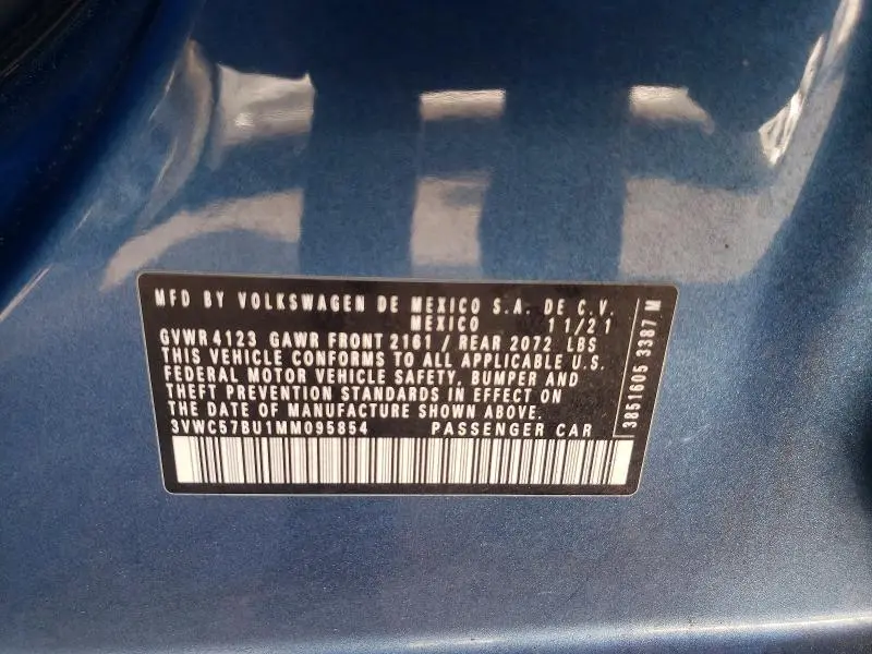 2021 VOLKSWAGEN JETTA S  