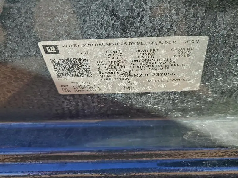 2018 CHEVROLET SILVERADO C1500 LT  