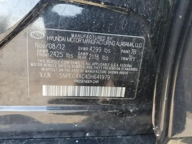 2013 HYUNDAI SONATA SE  