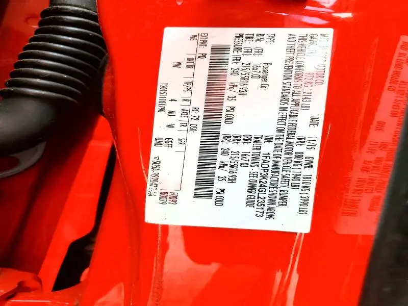 2016 FORD FOCUS SE  