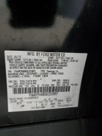 2013 FORD TAURUS SEL