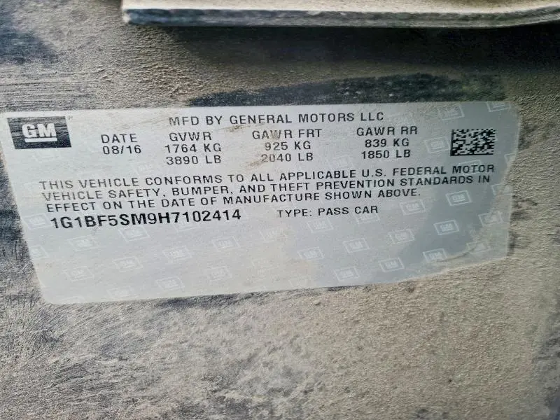 2017 CHEVROLET CRUZE PREMIER  