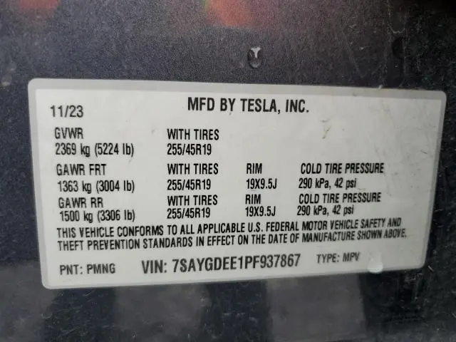 2023 TESLA MODEL Y 