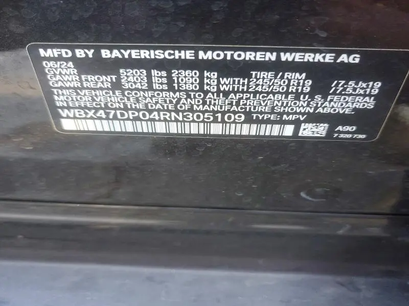 2024 BMW X3 SDRIVE30I  