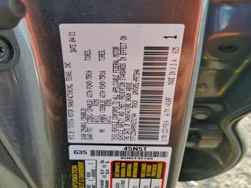 2021 TOYOTA TACOMA DOUBLE CAB  