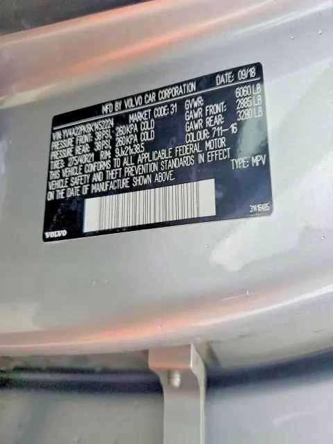 2019 VOLVO XC90 T6 MOMENTUM  