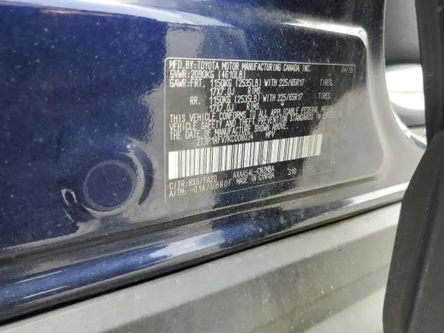 2019 TOYOTA RAV4 XLE