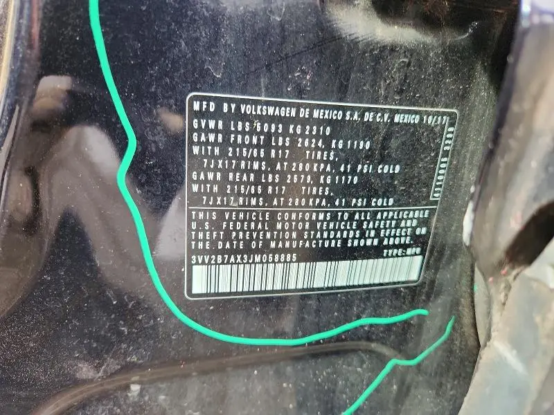 2018 VOLKSWAGEN TIGUAN SE  