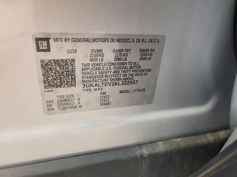 2019 GMC TERRAIN SLE  