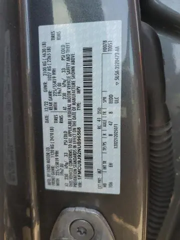 2022 FORD ESCAPE TITANIUM  