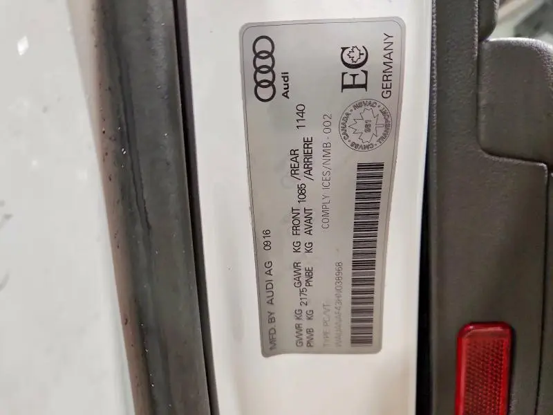 2017 AUDI A4 PREMIUM  