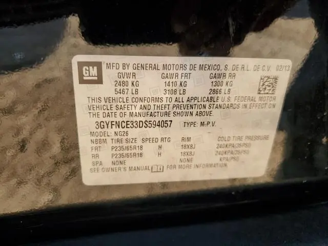 2013 CADILLAC SRX LUXURY COLLECTION  