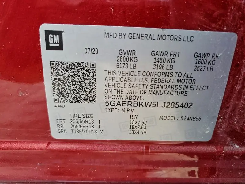 2020 BUICK ENCLAVE ESSENCE  