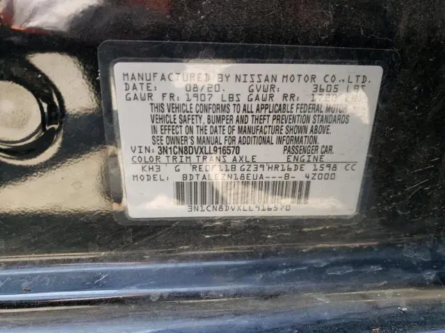 2020 NISSAN VERSA S  