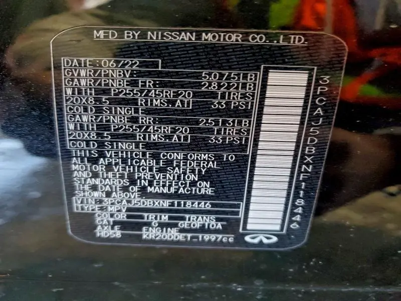 2022 INFINITI QX50 AUTOGRAPH  