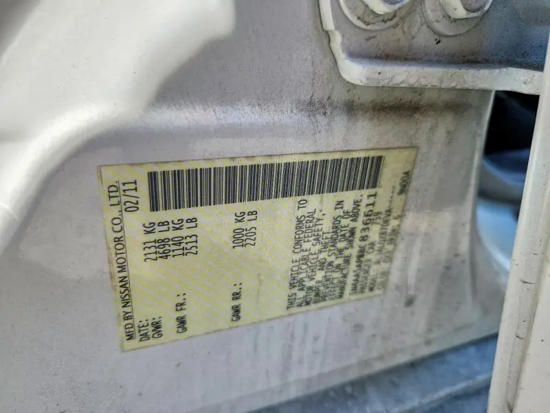 2011 NISSAN MAXIMA 3.5 S  