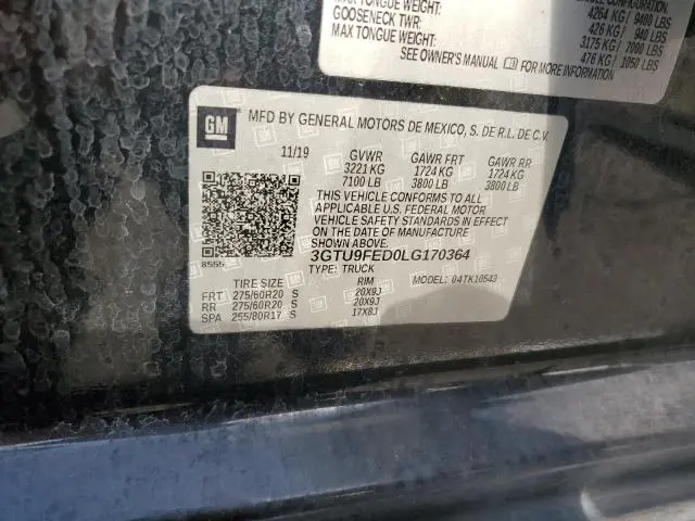 2020 GMC SIERRA K1500 DENALI  
