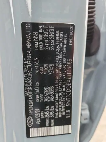 2024 HYUNDAI SANTA CRUZ SEL  