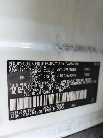 2020 TOYOTA RAV4 ADVENTURE  