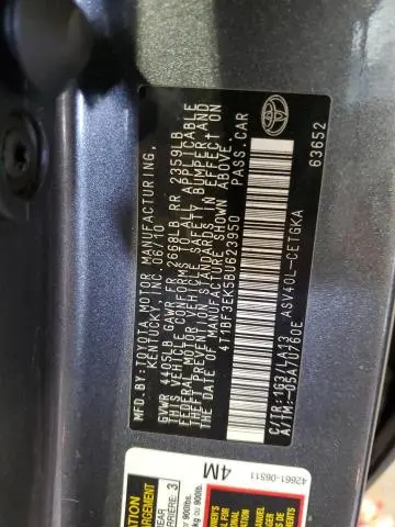 2011 TOYOTA CAMRY BASE  