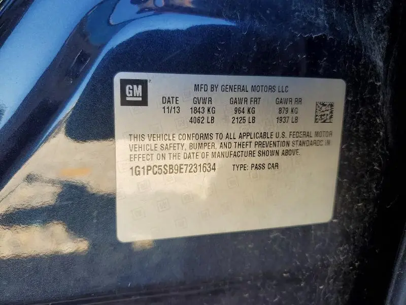2014 CHEVROLET CRUZE LT  