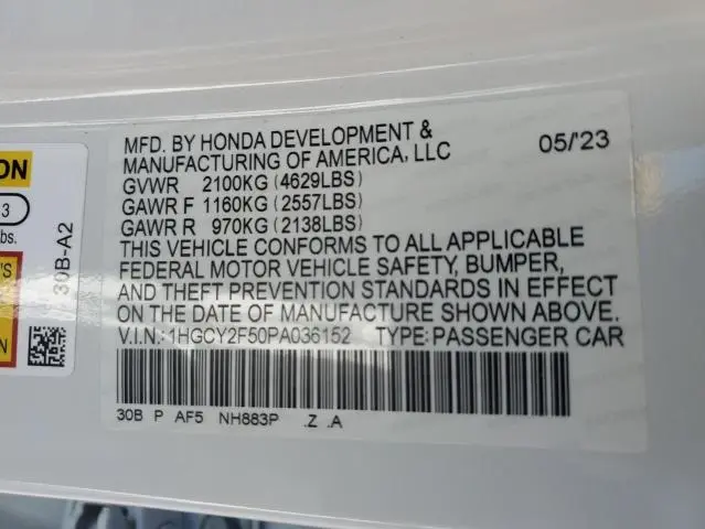 2023 HONDA ACCORD HYBRID SPORT  