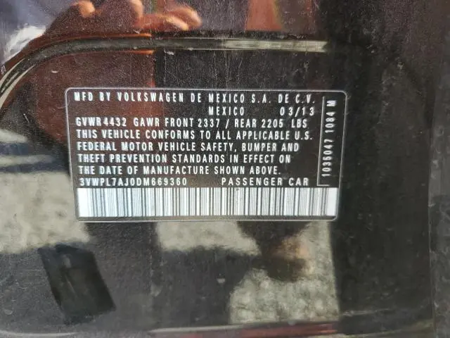 2013 VOLKSWAGEN JETTA TDI  