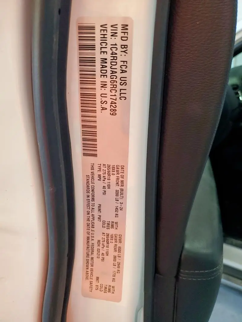 2024 DODGE DURANGO SXT  