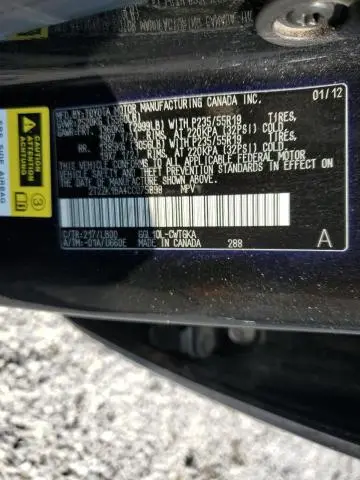 2012 LEXUS RX 350  