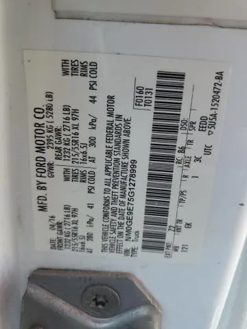 2016 FORD TRANSIT CONNECT XL