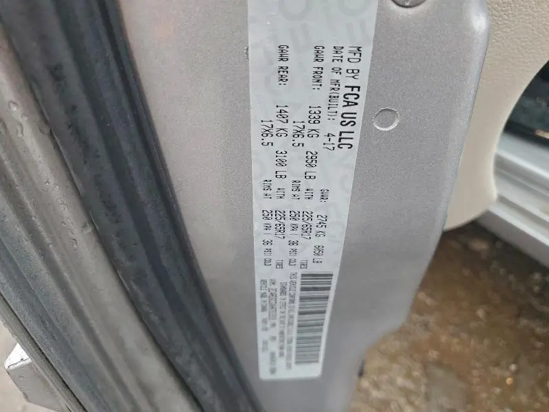 2017 DODGE GRAND CARAVAN SXT  