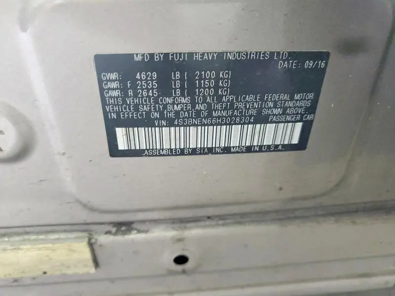2017 SUBARU LEGACY 3.6R LIMITED  