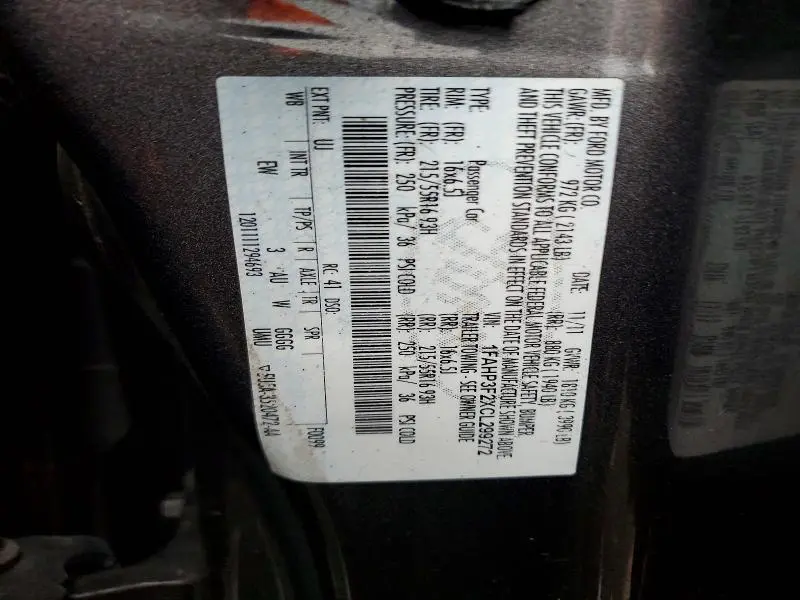 2012 FORD FOCUS SE  