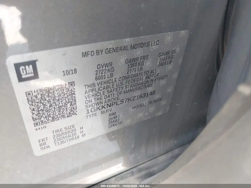 2019 GMC ACADIA DENALI