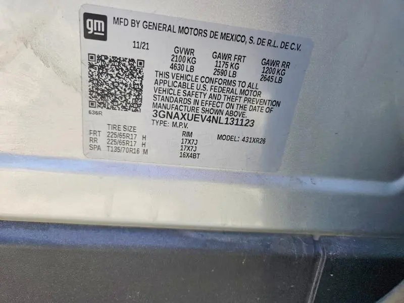 2022 CHEVROLET EQUINOX LT  