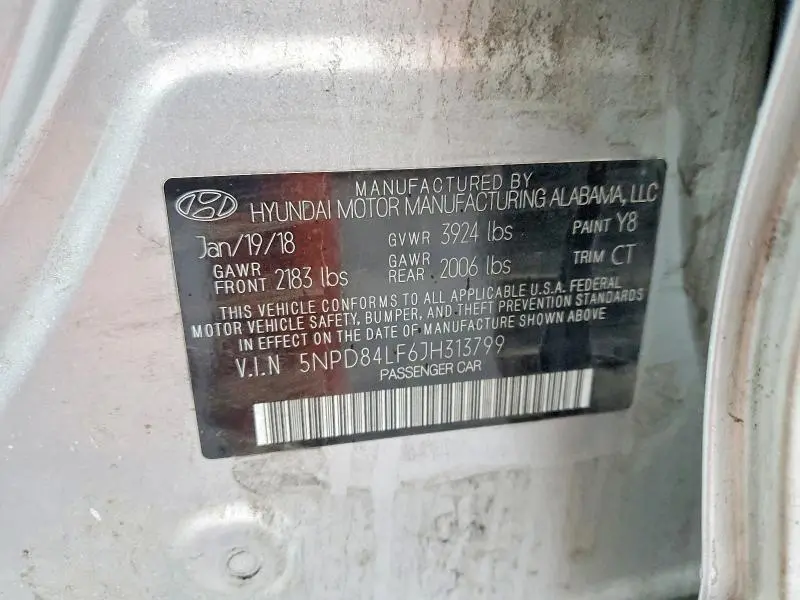 2018 HYUNDAI ELANTRA SEL  