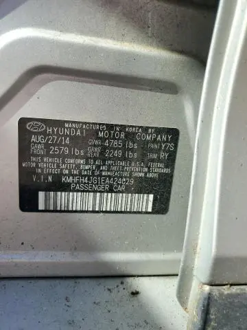 2014 HYUNDAI AZERA GLS  