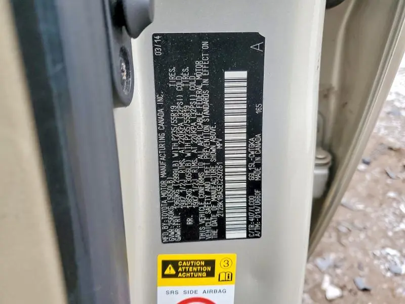 2014 LEXUS RX 350 BASE  