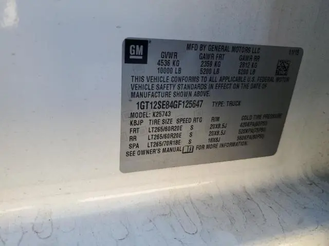 2016 GMC SIERRA K2500 SLE  