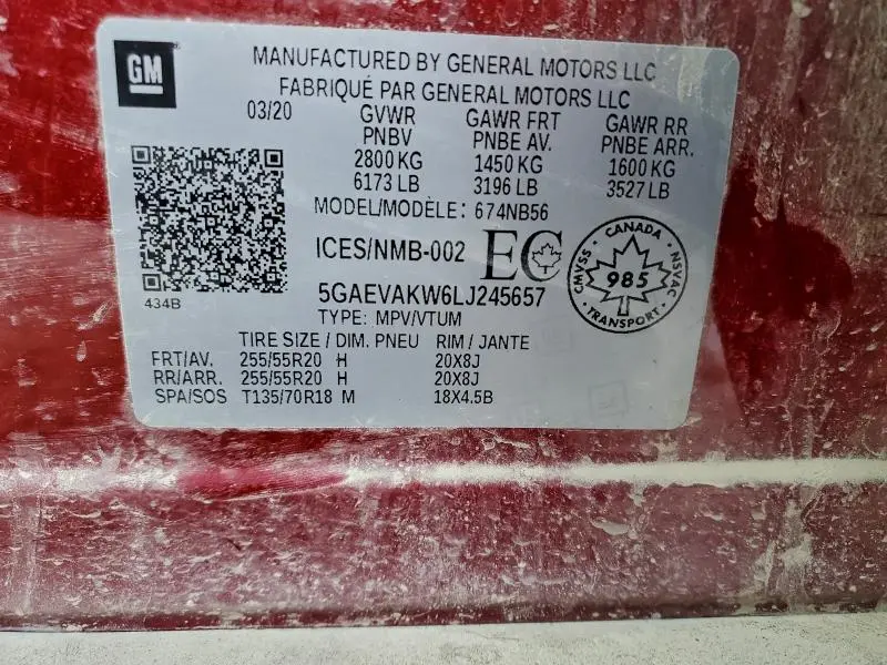 2020 BUICK ENCLAVE ESSENCE  