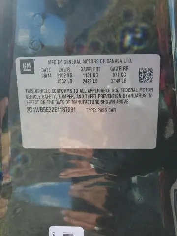 2014 CHEVROLET IMPALA LIMITED LT  