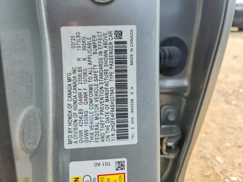 2025 HONDA CIVIC SPORT  