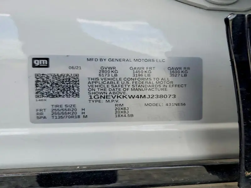 2021 CHEVROLET TRAVERSE PREMIER  