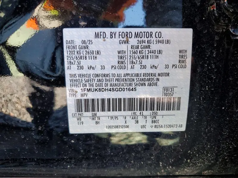 2025 FORD EXPLORER ACTIVE  