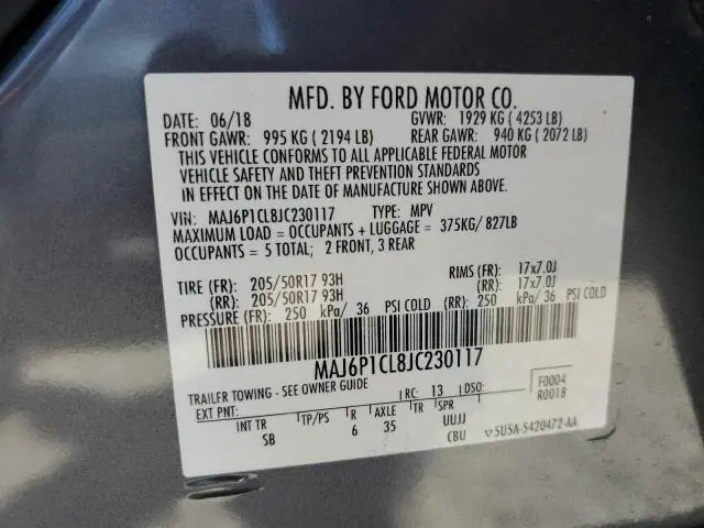 2018 FORD ECOSPORT SES
