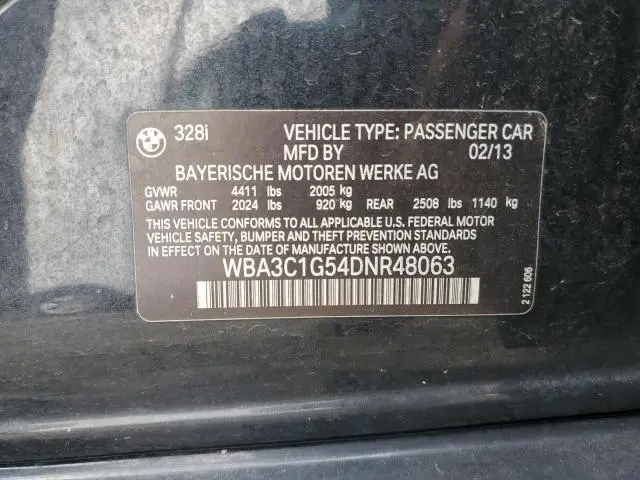 2013 BMW 328 I SULEV  